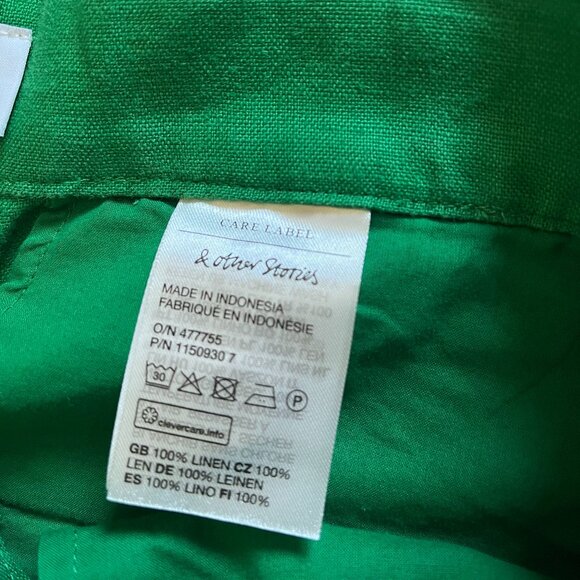 & Other Stories Green Trousers - Picture 7 of 7